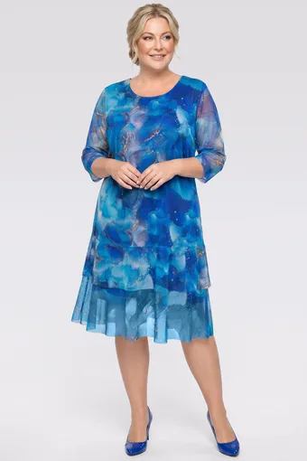 Plavo-zelena haljina