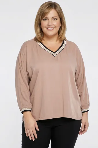 Zelena jednobojna bluza s gumbima