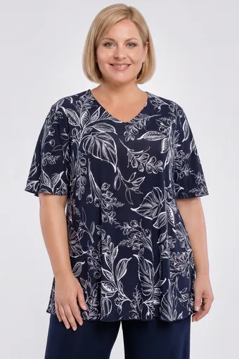 Kaki cvjetna bluza