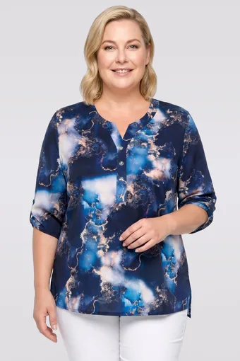 copy of Bluza s plavim i bež uzorkom